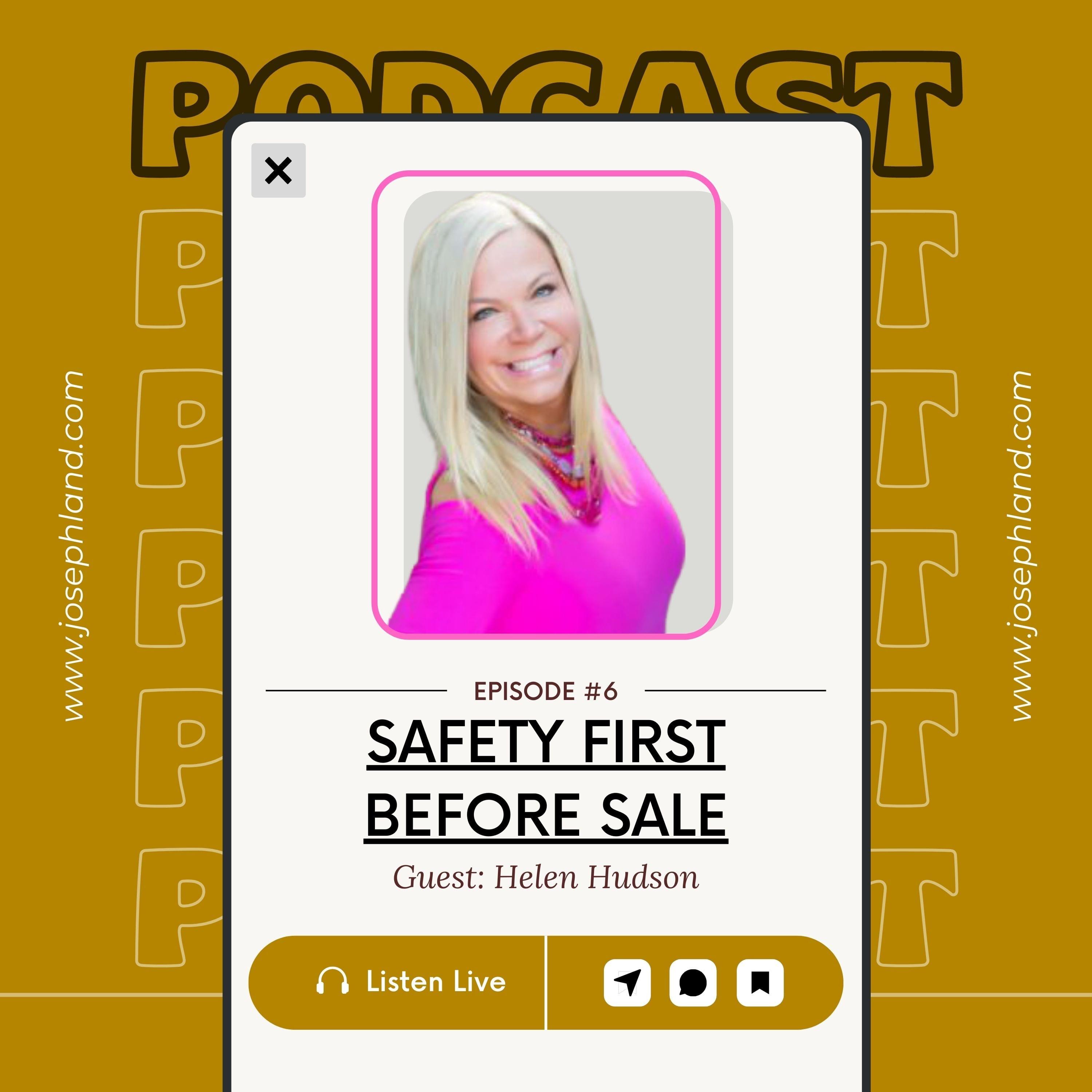 helen hudson safety first before sale